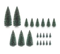 Ideen mit Herz 21 moldes de nieve decorativos, diferentes tamaños: 7 a 22 cm, abetos para manualidades, modelismo, trenes, decoración de invierno, Navidad, Adviento