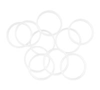 Ideen mit Herz Anillos de plástico | blanco | atrapasueños | macramé | espacios en blanco para decorar | diámetro interior 7,7 cm, diámetro exterior 8,2 cm, 6 mm de grosor | 10 unidades