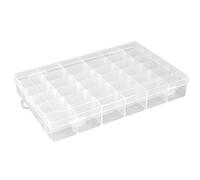 Ideen mit Herz Caja organizadora para piezas pequeñas | Caja de almacenamiento | 36 compartimentos de 4,3 x 2,7 cm | Tamaño total: 27,2 cm x 17,5 cm x 4,5 cm | Caja organizadora ideal para