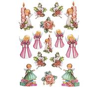 Ideen mit Herz Hoja de pegatinas Pegatinas en relieve | con efecto 3D | Hoja Din A4 (Ángeles 3)