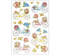 Ideen mit Herz Hoja de pegatinas Pegatinas en relieve | con efecto 3D | Hoja Din A4 (bicicletas)