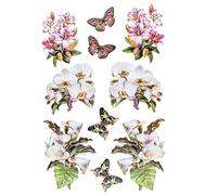 Ideen mit Herz Hoja de pegatinas Pegatinas en relieve | con efecto 3D | Hoja Din A4 (flores y jarrones 4)