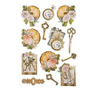 Ideen mit Herz Hoja de pegatinas Pegatinas en relieve | con efecto 3D | Hoja Din A4 (Vintage 05)