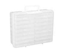 Ideen mit Herz Maleta con asa y 16 cajas de clasificación extraíbles | Almacenamiento | Organizador | Caja organizadora para piezas pequeñas, perlas, joyas, tornillos | maletín: 38 cm