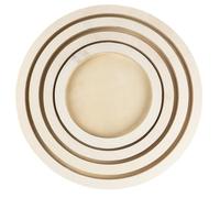 Ideen mit Herz Marco de madera | Set | Redondo | 4 piezas | Anillo de madera | Bandeja de madera | Decoración de pared | para manualidades y pintar | 5 tamaños diferentes