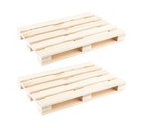 Ideen mit Herz Minipalés de madera decorativos, ideales para manualidades o como posavasos de bebidas (24 x 16 x 2,5 cm, 2 unidades)