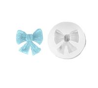 Ideen mit Herz Molde de silicona con forma de lazo | Cumpleaños | Navidad | Decoración de regalo | Molde de fundición para yeso de mármol, hormigón, DIY | Tamaño del objeto: 4 cm x 3,9 cm x 0,7 cm