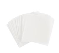 Ideen mit Herz Papel transparente | 100 hojas | cuadrado | 110 g/m² | papel plegable ideal para hacer estrellas | papel transparente para manualidades (blanco, 15 x 15 cm)