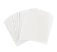 Ideen mit Herz Papel transparente | 100 hojas | cuadrado | 110 g/m² | papel plegable ideal para manualidades | papel transparente (blanco, 20 x 20 cm)