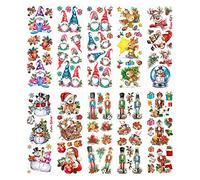 Ideen mit Herz Pegatinas para rascar, 10 x 30 cm, 10 hojas, incluye paño (invierno y Navidad 01, colores)
