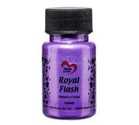 Ideen mit Herz pintura acrílica metalizada Royal Flash | con las partículas de brillo más finas | metálica | 50 ml (púrpura)