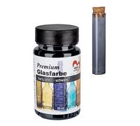 Ideen mit Herz Pintura para cristal, transparente, resistente al agua, 90 ml (negro)