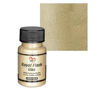 Ideen mit Herz Royal Flash - Pintura para cristales (metálica, con finas partículas de purpurina, 50 ml), color champán