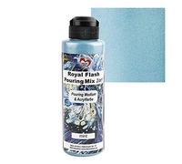 Ideen mit Herz Royal Flash Pouring Mix 2en1 | Medio de Vertido y Pintura Acrílica Metálica con Efecto Purpurina | 180 ml | no requiere más mezcla con fluido, medio o aceite de silicona (color menta)