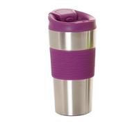 Idelice CO256788A Mug isotermo de Acero Inoxidable Doble Pared Violeta 300 ml
