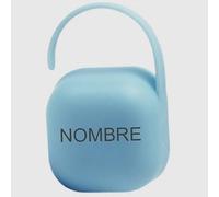 IDeluxe. Chupetero portachupetes personalizado con nombre AZUL. Caja para chupetes.Ideal para regalo bonito y único.…