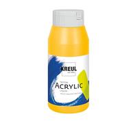 Iden Berlin KREUL 17035 - Solo Goya Triton Pintura acrílica Amarillo cadmio Claro, Frasco 750 ml, Secado rápido y Mate, Pintura al Agua, Calidad Estudio, Uso versátil