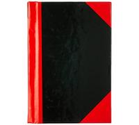 Idena 10098 - Cuaderno DIN A7, 96 hojas, 70 g/m², cuadriculado, tapa dura, rojo/negro, 1 ud.