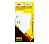 Idena 10224 - Sobres DIN largo, 75 g/m², autoadhesiva, sin ventanas, 100 piezas, mezcla FSC, blanco