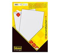 Idena 10233 - anuncio publicitario DIN C4, 100 g/m², adhesivo sensible a la presión, sin ventanas, 10 piezas, mezcla FSC, blanco