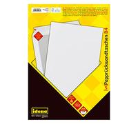 Idena 10247 - Sobre postal DIN B4, 120 g/m², sensible a la presión, con dorso de cartón, sin ventana, blanco, 5 unidades