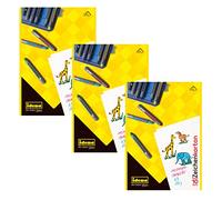 Idena 10382 - Bloc de dibujo, DIN A3, 10 hojas, 190 g/m², 3 piezas