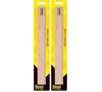 Idena 10425 - Regla de madera de 30 cm, natural, 1 pieza (Paquete de 2)