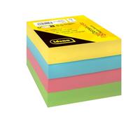 Idena 11198 - Bloc de notas, 9 x 9 cm, 700 unidades sueltas, bloc de notas de papel FSC-mix de 75 g/m² en 4 colores, recambio para caja de notas