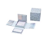 Idena 11370 - Set de blocs de notas desplegables con notas adhesivas y cinta adhesiva, práctico dispensador en caja plegable, adecuado para la oficina, la escuela y el hogar, compacto y versátil