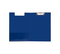 Idena 11376 - Carpeta portapapeles para DIN A4, formato vertical, portapapeles revestido de PVC en azul, con tapa