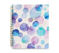 Idena 11377 - Agenda semanal sin fecha, 17,2 × 20,5 cm, 160 páginas con 1 semana en 2 páginas, agenda con tapa dura en azul y rosa