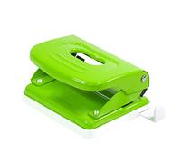 Idena 11533 - Perforadora metálica, barra de parada con indicador de formato, verde, para 20 hojas, 1 ud.