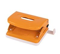 Idena 11542 - Perforadora metálica, barra de parada con indicador de formato, naranja, para 20 hojas, 1 ud.