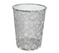 Idena 12095 - Papelera de metal camuflaje, aprox. 17,7 litros de capacidad, cubo de basura para oficina y habitación infantil, 1 unidad