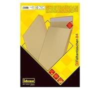 Idena 12154 - Sobre plegable B4 con base adhesiva de 4 cm, 25 unidades, color marrón