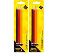 Idena 20004 - Lápiz, 4 piezas, dureza H/HB/B/2H (Paquete de 2)