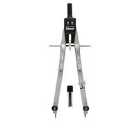 Idena 20062 - Brújula de ajuste rápido en estuche, incluye cables de repuesto en funda protectora, plata/negro, 1 estuche