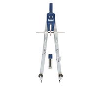 Idena 20063 - Brújula de ajuste rápido en estuche, incluye cables de repuesto en funda protectora, plata/azul, 1 estuche