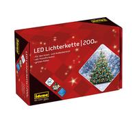 Idena 200er LED Lichterkette schwarz 27,9 m NUEVO
