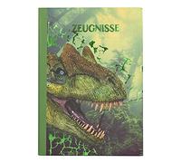 Idena 20131 - Carpeta para informes en diseño de dinosaurio con 12 fundas para formato DIN A4