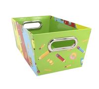 Idena 20170-Caja cartón Resistente, Cesta de Almacenamiento con Asas de Metal, Aprox, Multicolor, ca. 27,9 x 17,8 x 12,7 cm Berlin 20170
