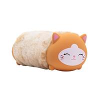 Idena 20214 - Estuche con cremallera Gato peluche, aprox. 22 x 8 x 8 cm Estuche grande de color beige
