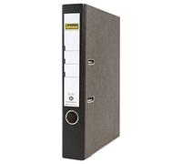 Idena 303002 - Archivador para DIN A4, 5 cm estrecho, cubierta de papel con diseño jaspeado nube/mármol, negro, 1 unidad