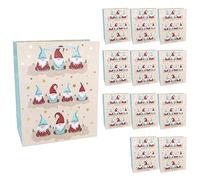 Idena 30339-12 - Bolsas de regalo de Papá Noel, 12 unidades, 26 x 32 x 12 cm, bolsas de papel, bolsas de regalo, bolsas de Navidad