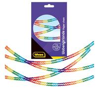 Idena 30427 - Guirnalda de Panal de Abeja, Aprox. 1,5 m de Largo, 4 guirnaldas de Papel en Colores arcoíris, decoración para Fiestas