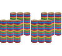 Idena 30554 - Serpentinas metálicas, 6 Rollos con 18 demoliciones Cada uno, de Papel con Certificado FSC, decoración de Fiesta o cumpleaños, Color Rollen Berlin (Paquete de 2)