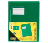 Idena 307853 - Carpeta para DIN A4, extra ancha, de polipropileno, verde translúcido, 1 unidad.