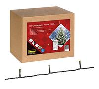 Idena 31339 - Cadena de luces LED NewTec con 360 luces LED en blanco cálido, con función de luz, atenuador y memoria, sensor de luz, temporizador, decoración navideña