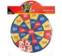 Idena 40095 - Juego de Dardos con Diana de Tela y 4 Bolas, diámetro Aprox. 35 cm, para Interior y Exterior