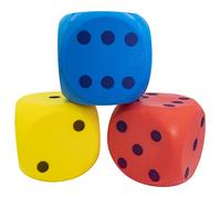 Idena 40227 - Cubo Blando en Azul, Amarillo y Rojo (no es Posible la selección), Aprox. 15 cm Cubo Grande de Espuma para diversión de Juego variada